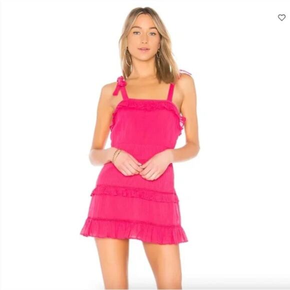 Lovers + Friends Dresses & Skirts - Lovers + Friends Ronnie Mini Dress in Fuchsia Pink